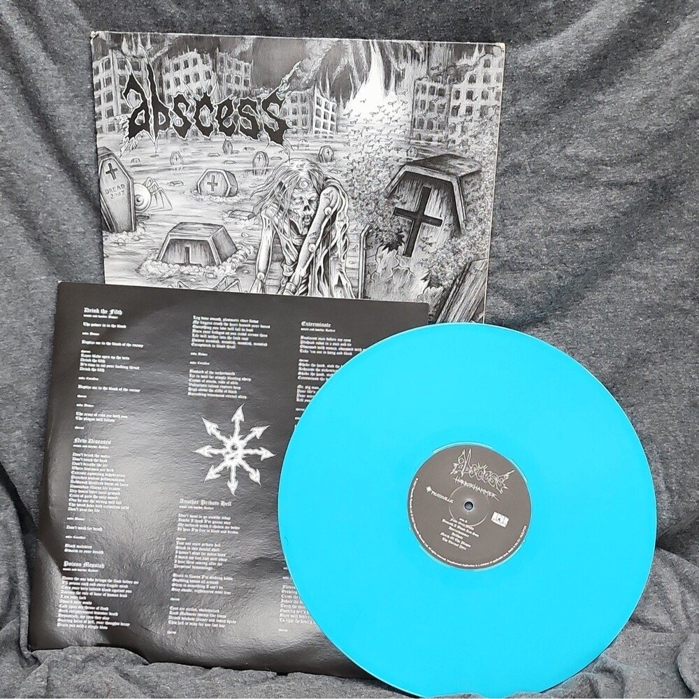 Abcess 'Horror Hammer' Peaceville Records 2007 Blue Vinyl Album